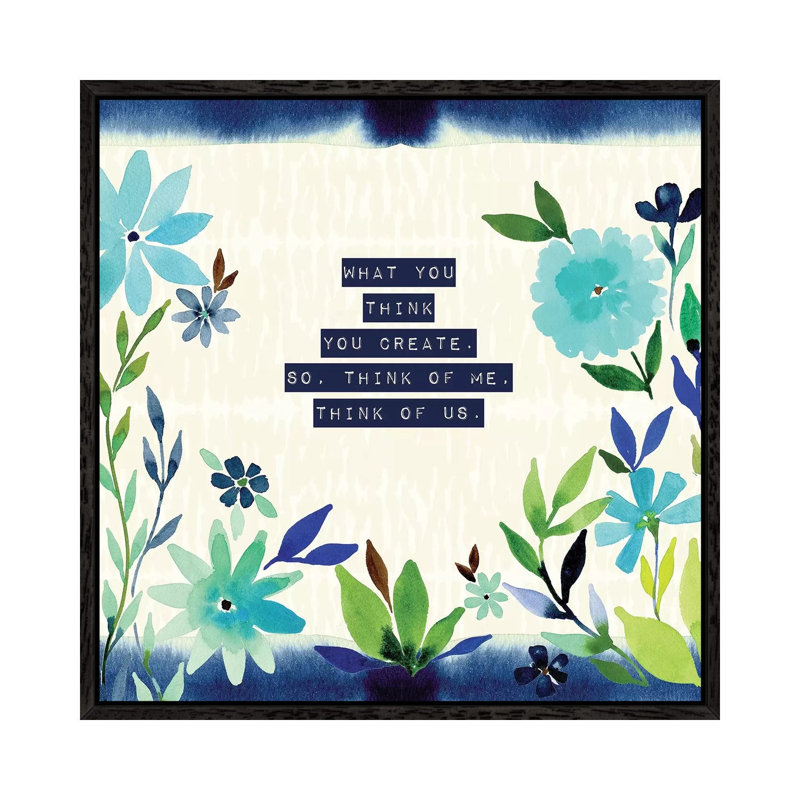 Think Of Us by Stephanie Ryan - Painting on Canvas, 66.04cm H x 66.04cm W x 3.81cm D, Black Floater Framed