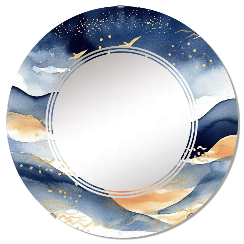 Miroir mural Zerina, 32 po x 32 po