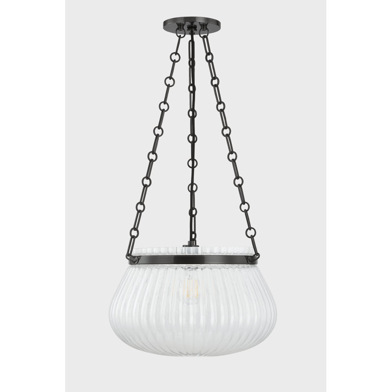 Granby 1 Light Pendant, 12" H x 17" W x 17" D, Antique Bronze