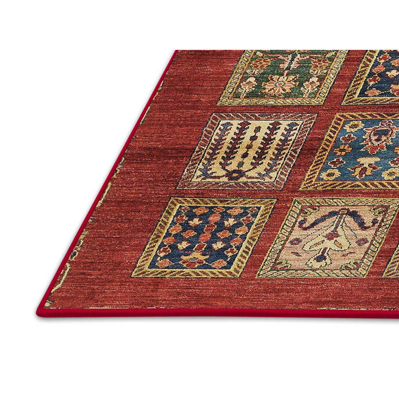 Tapis abstrait à motif abstrait moderne 613, Rectangle 6 pi x 9 pi