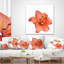 Coussin lombaire en lilys floral magnifique