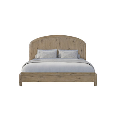 English Knotty Oak Panel Bed