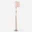 Lampe sur pied en pierre blanche Quishawn