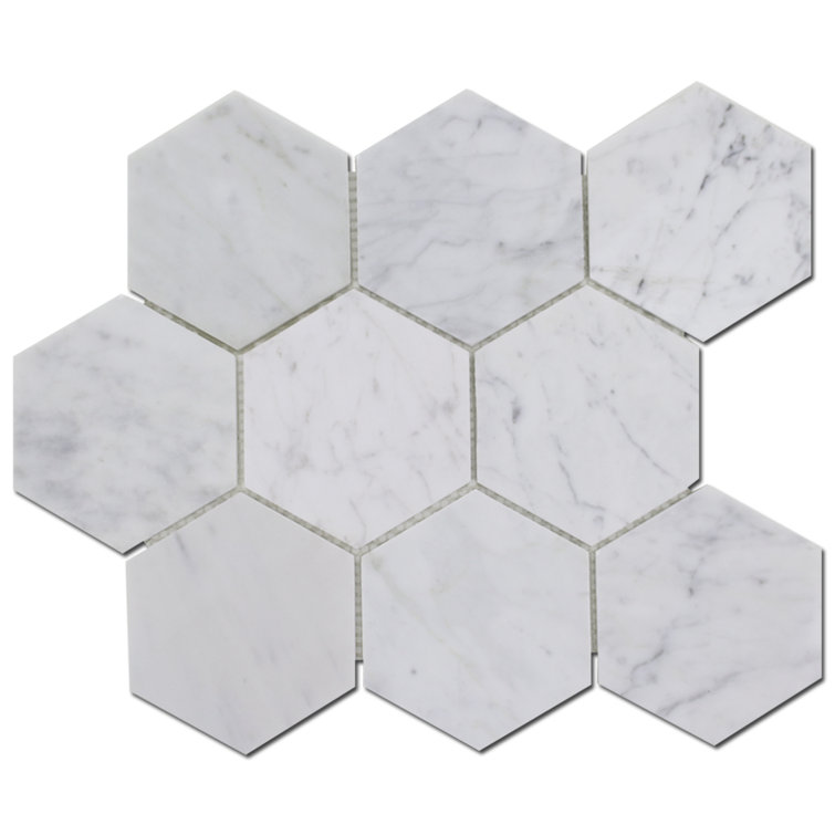 8" CARRARA HONEYCOMB HONED