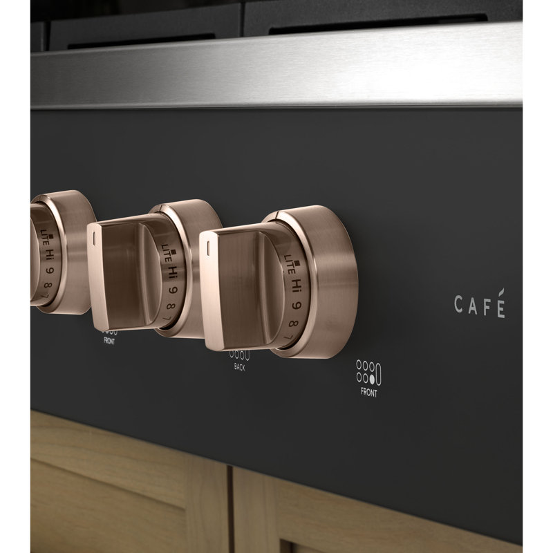Café 36" Commercial-Style Gas Rangetop With 6 Burners (Natural Gas), Matte Black
