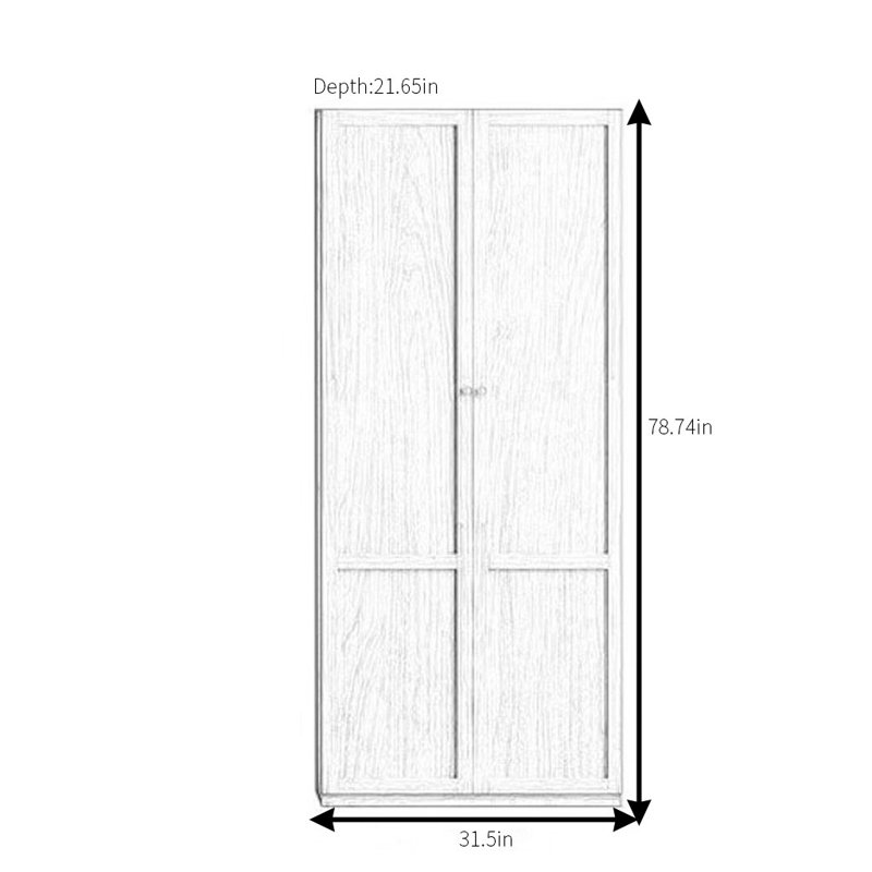 American Style Wooden Wardrobe
