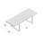 Breta Extendable Crocodile Lacquer Base Dining Table