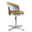 Tabouret rembourré en cuir Turmeric