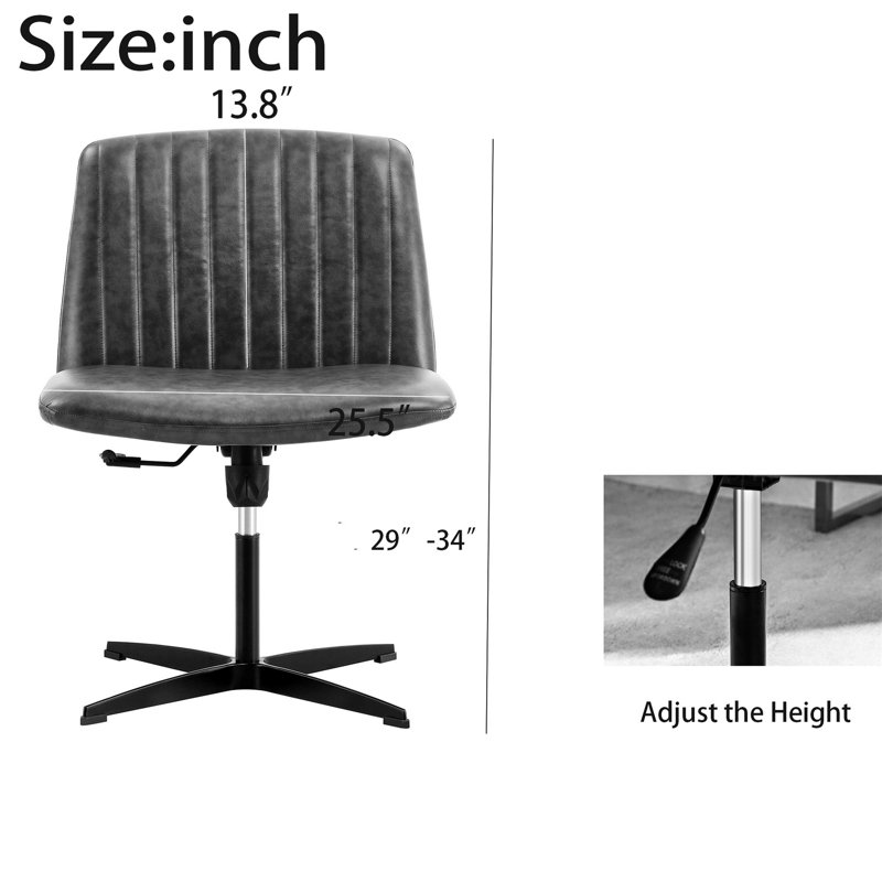 Fauteuil de conférence en similicuir, gris