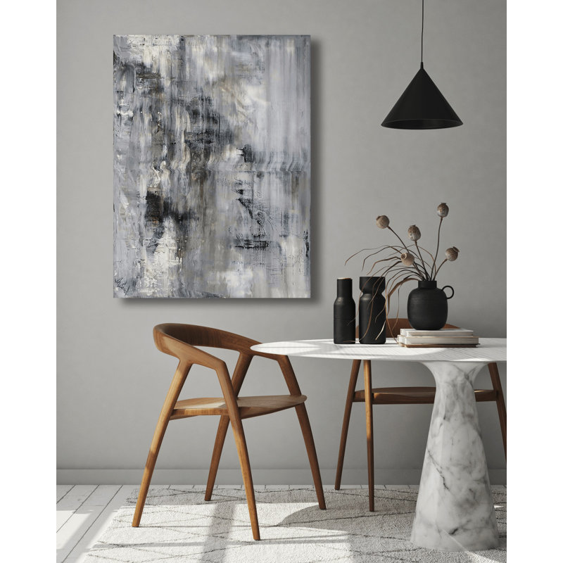 Abstract Print by John Beard, Black Framed Canvas, 24" H x 20" W x 1.5" D