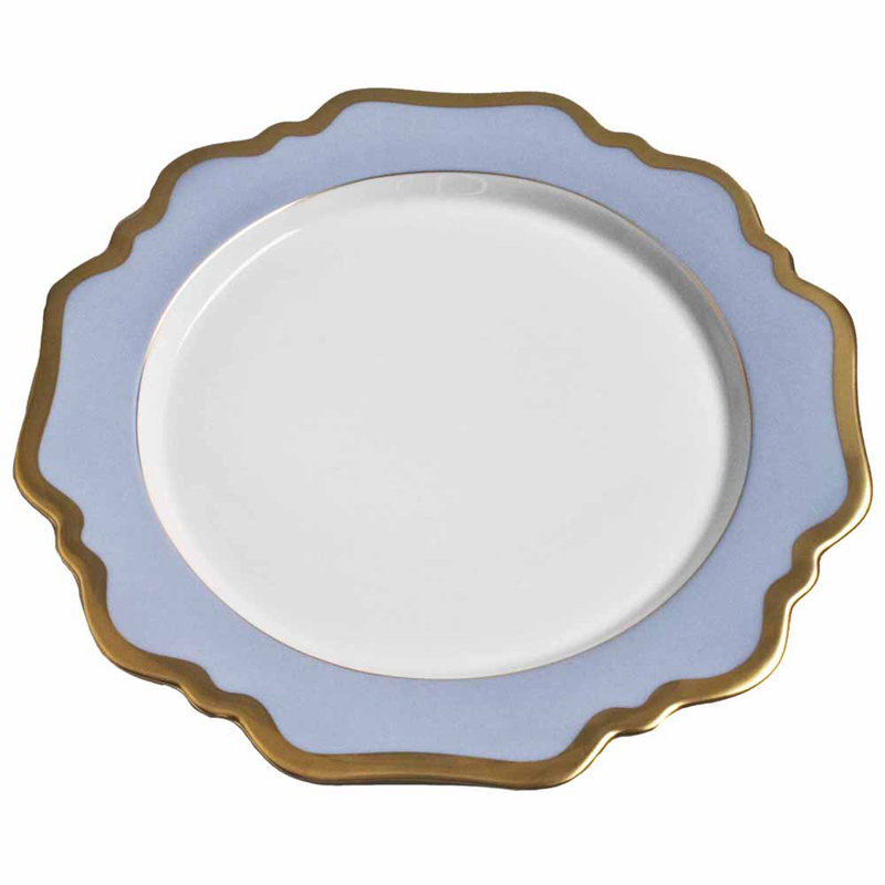 Annas Palette 10.5" Dinner Plate, Sky Blue