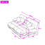 Upholstered 94.4 " Chenille Sofa-722649257