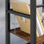 Alajia 80cm H x 40cm W Metal Ladder Bookcase