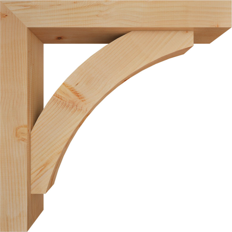 Support de bloc Thorton avec entretoise décalée, 30 x 30, Sapin Douglas de l 5 1/2 po (lisse)