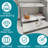 Silver Metal Twin Over Bunk Bed, Heavy - Duty And , Noise Reduction, Guardrail, No Box Spring, Can Be Split For Separate Use, Non Slip , Spacious Mattresses, 350Lbs Limit, Hassle Assembly Reduced,-710683235