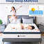 Matelas Queen Size de 25 cm en mousse à mémoire de forme, fermeté moyenne, rafraîchissant, avec fibres de coton pour un confort optimal et un soutien des bords. Fabriqué sans fibre de verre. Parfait pour un sommeil réparateur et une meilleure mobilité.