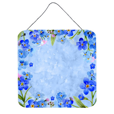 Décoration murale fleurs myosotis