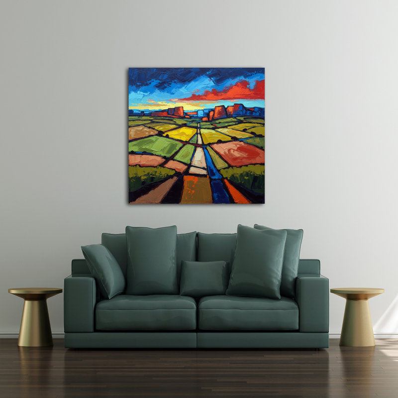 Pathways To Sundown, 36" H x 36" W