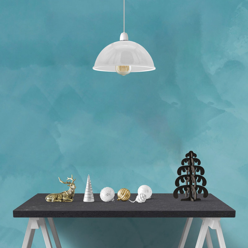 Ashbie 14cm H Metal Lamp Shade ( Uno ) in White