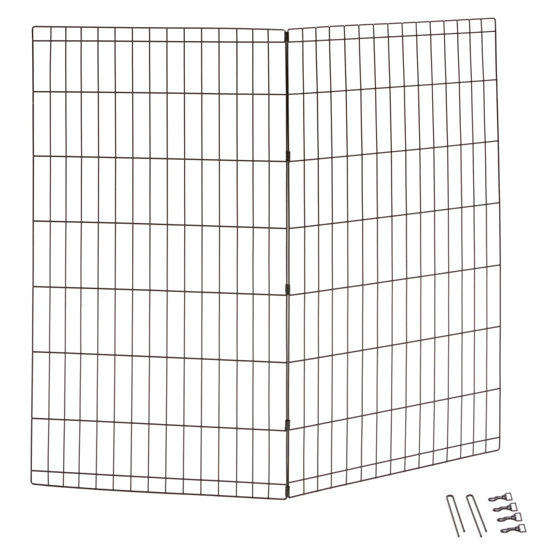 Barrière pour animaux à panneau, H 0,99 po x l 24,69 po x P 42,64 po