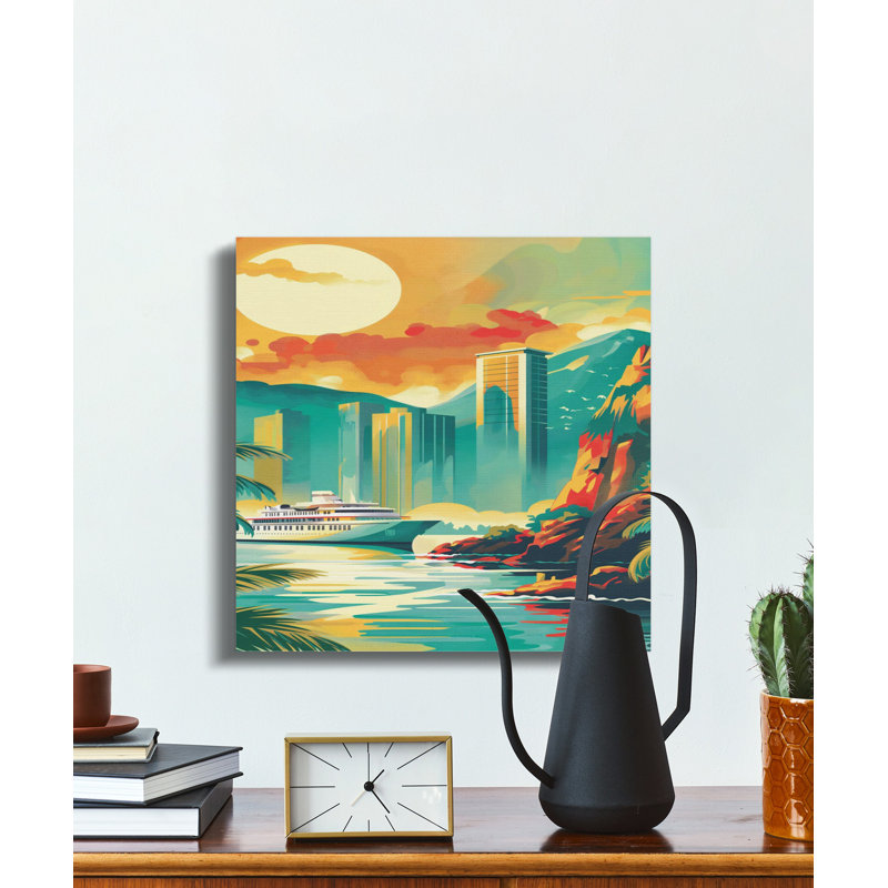 1 Piece Wrapped Canvas Wall Art Set, 15.24 cm H x 15.24 cm W