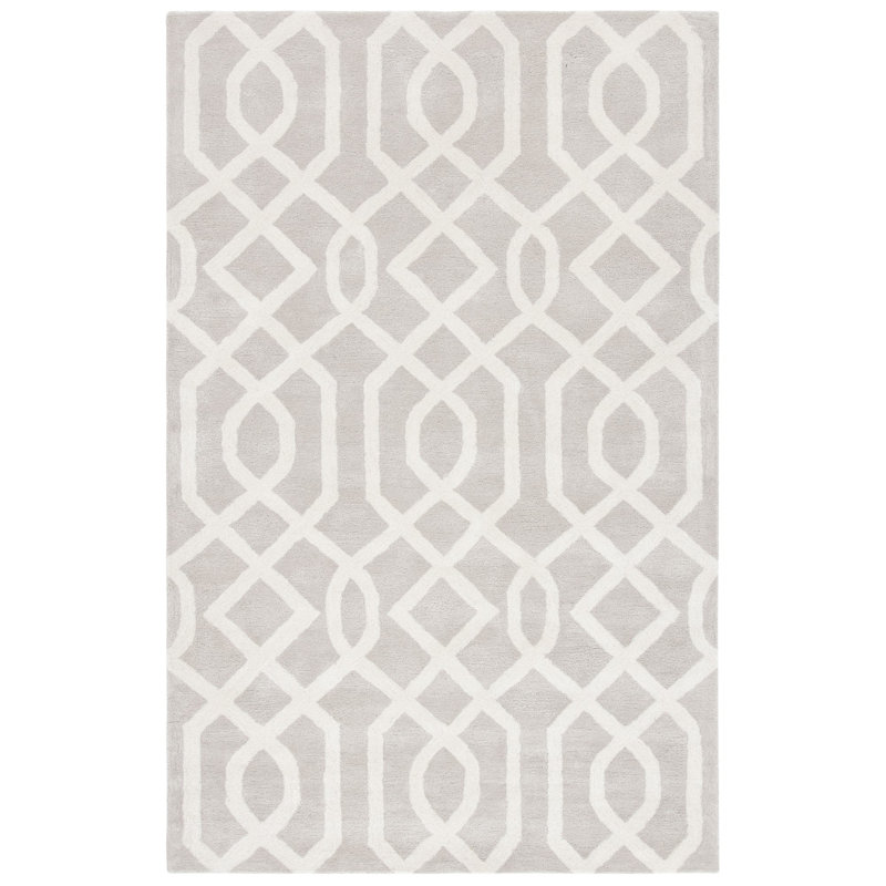 Tapis beige touffeté à la main Deedre, Rectangle 6 pi x 9 pi