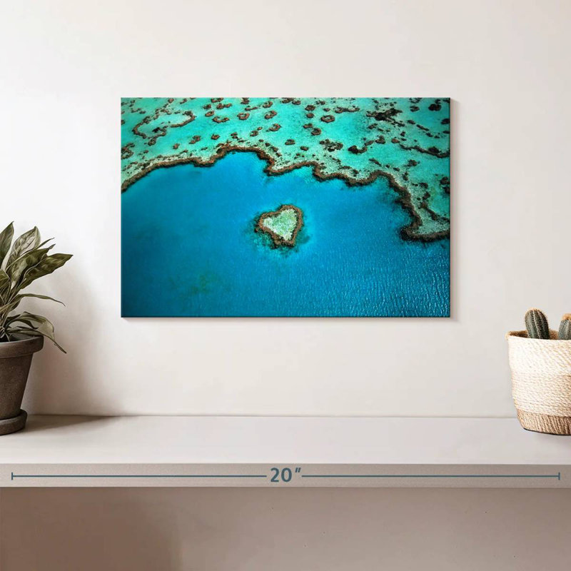 Brampt Australia Heart Shaped Reef, 8" H x 12" W