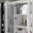 Modern White 4-Door 3-Drawer Display Cabinet With LED Lighting-1683221838