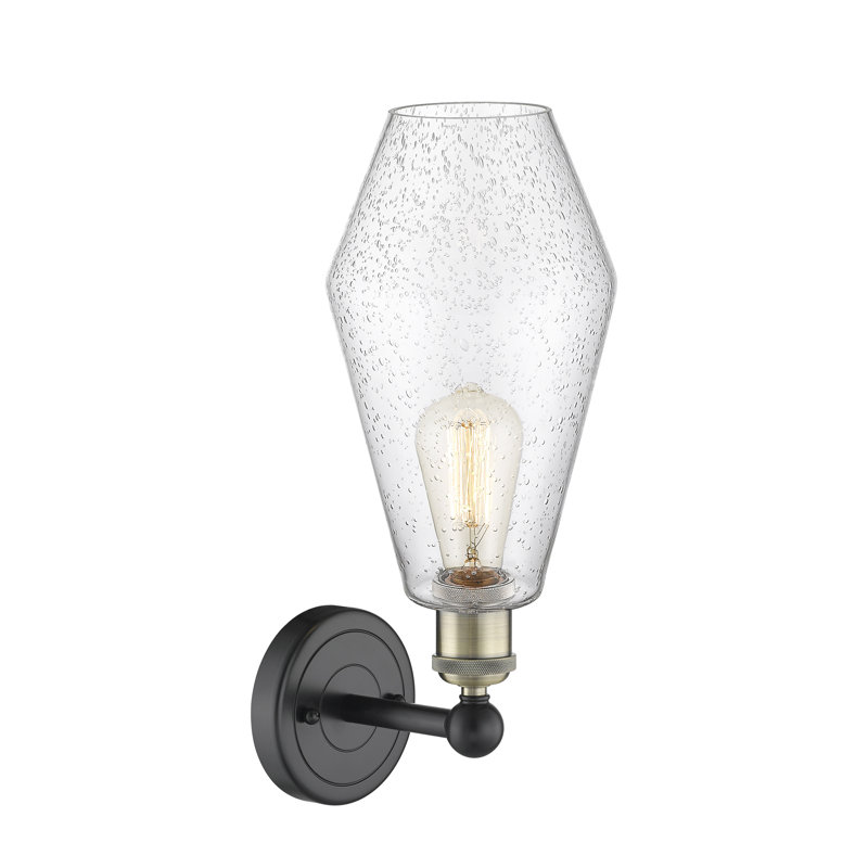 Amylea Armed Sconce, Seedy, Black Antique Brass