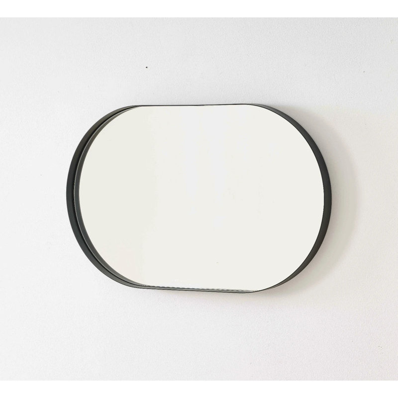 Oblong Wall Mirror, Black