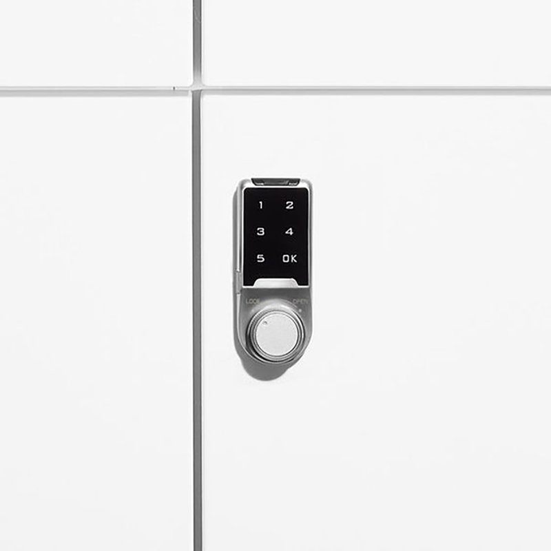 Casiers numériques 4 portes Poppin Stash, Blanc