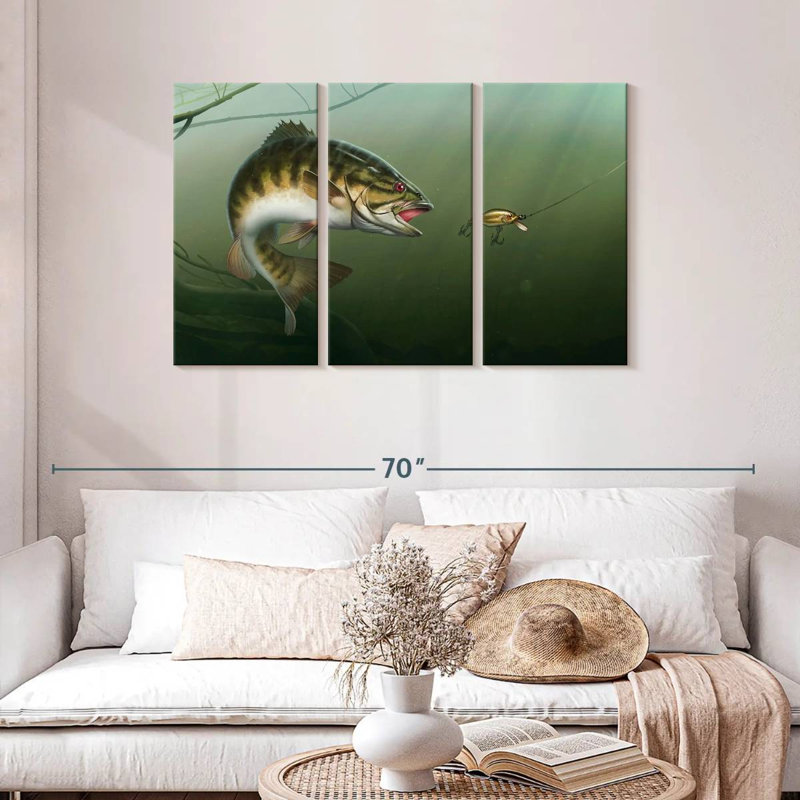 Senne Smallmouth Bass, 28" H x 45" W