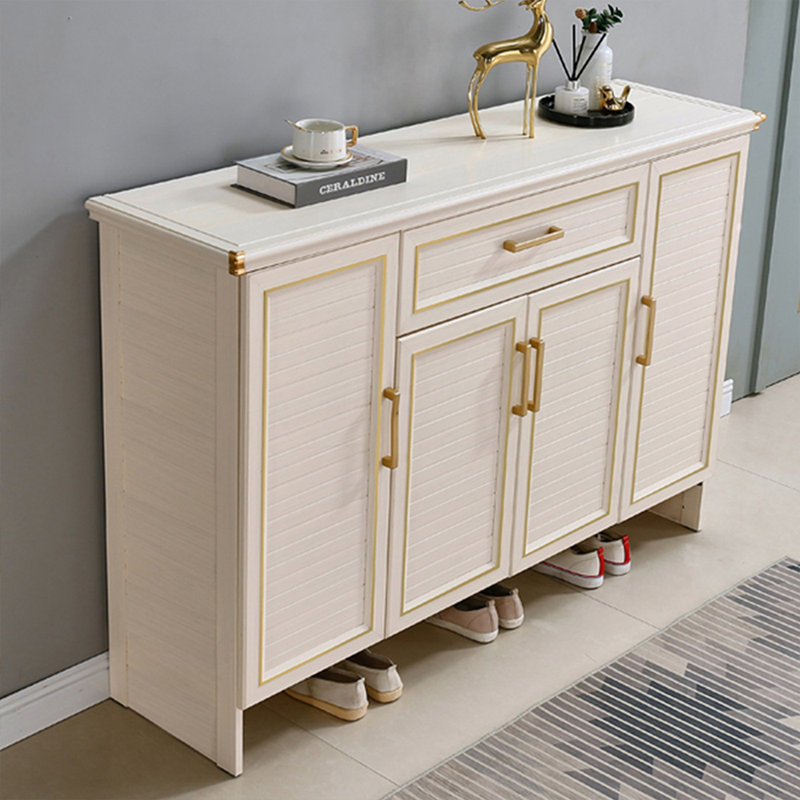 Beige Aluminium alloy Shoe Storage