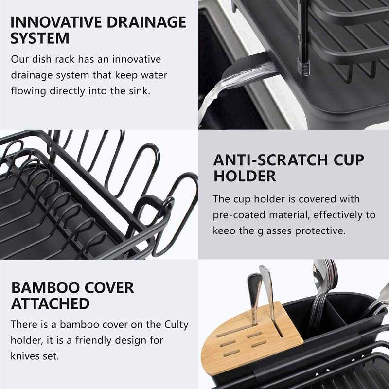 Howell Utensil Shelf, Black