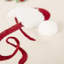 Coussin décoratif ivoire rouge Cheeky Santa Sentiment