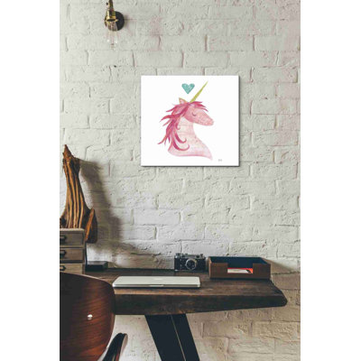«Newberry Unicorn Magic I Heart» par Melissa Averinos, impression sur toile