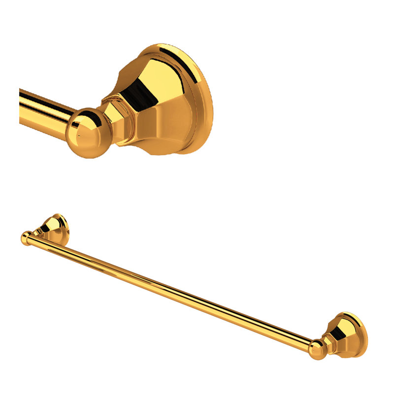 Palladian® 30" Towel Bar, Italian Brass, 2.75" H x 26.75" L x 3.09" D