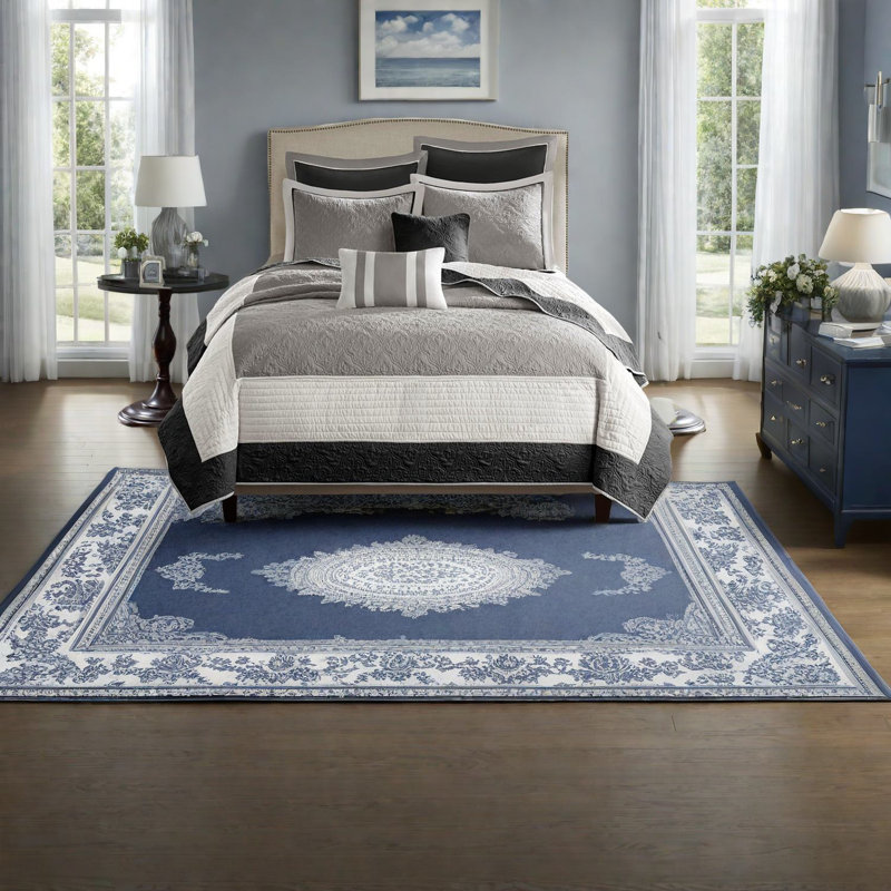 Ensemble de literie pour très grand lit luxueux 7 pièces, style traditionnel en coton pour le confort de la maison