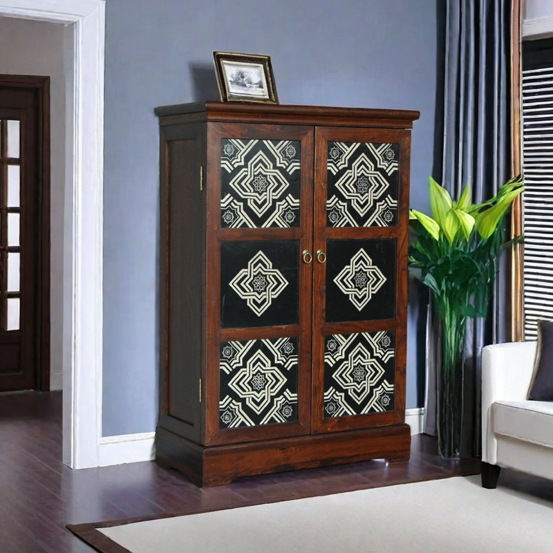 Velaram Solid Wood Accent Cabinet