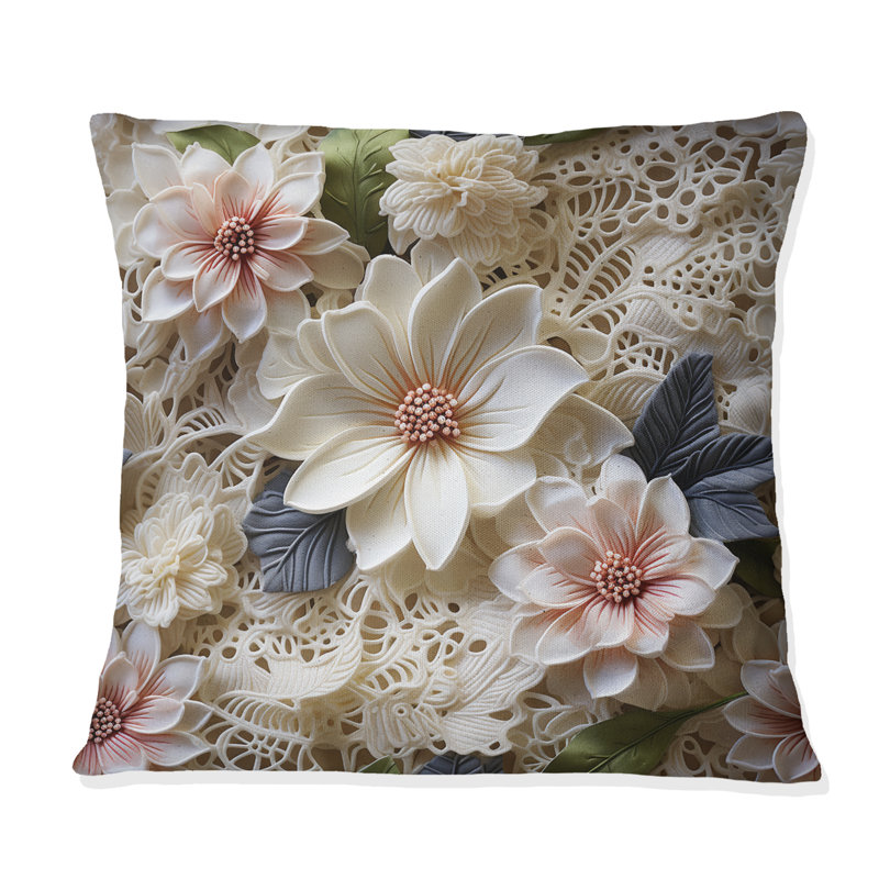 Coussin décoratif V, H 18 po x l 18 po