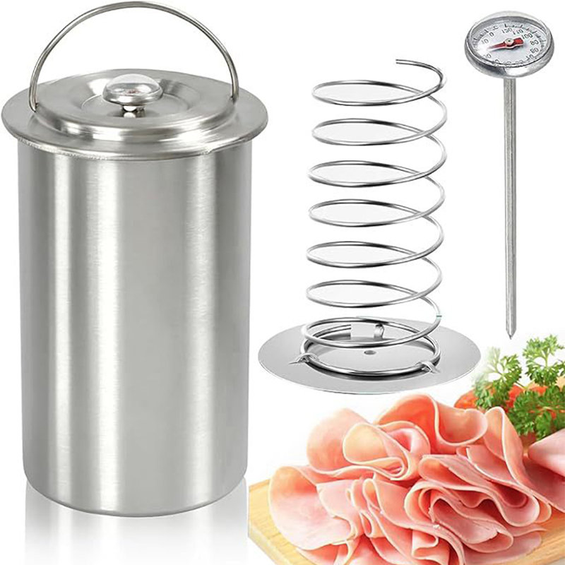 Machine à presser à viande en acier inoxydable avec thermomètres Sandwich