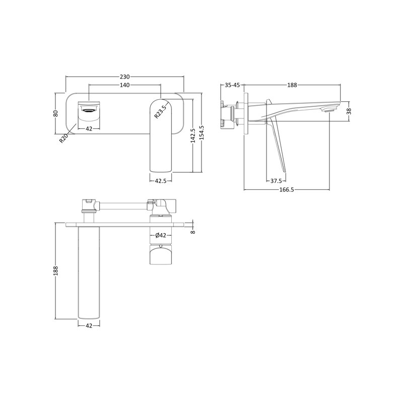 Drift Mono Basin Mixer