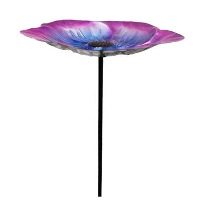 Birdbath For Garden Birds Watering Station Metal 1 Pcs