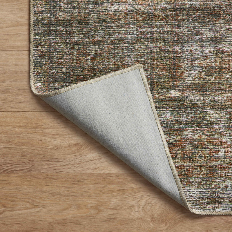 Tapis oriental tabac / rouille Billie, Tapis de couloir 2 pi x 5 pi