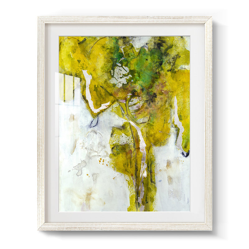 Golden Foliage I - impression encadrée, H 19,5 po x l 16,5 po, Blanc