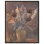 Art mural vase en argile avec tulipes et autres fleurs