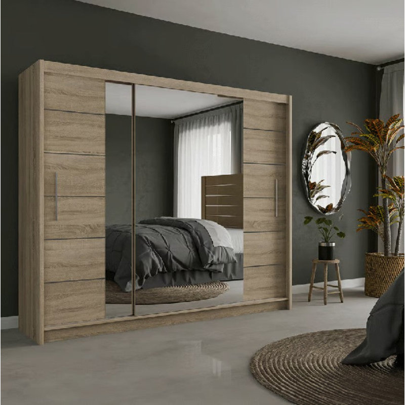 Bhopal Manufactured Wood Wardrobe, Oak