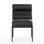Klein Leather Upholstered Back Style Side Chair in Black