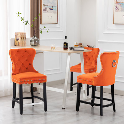 Thursa Counter Stool with Metal Frame