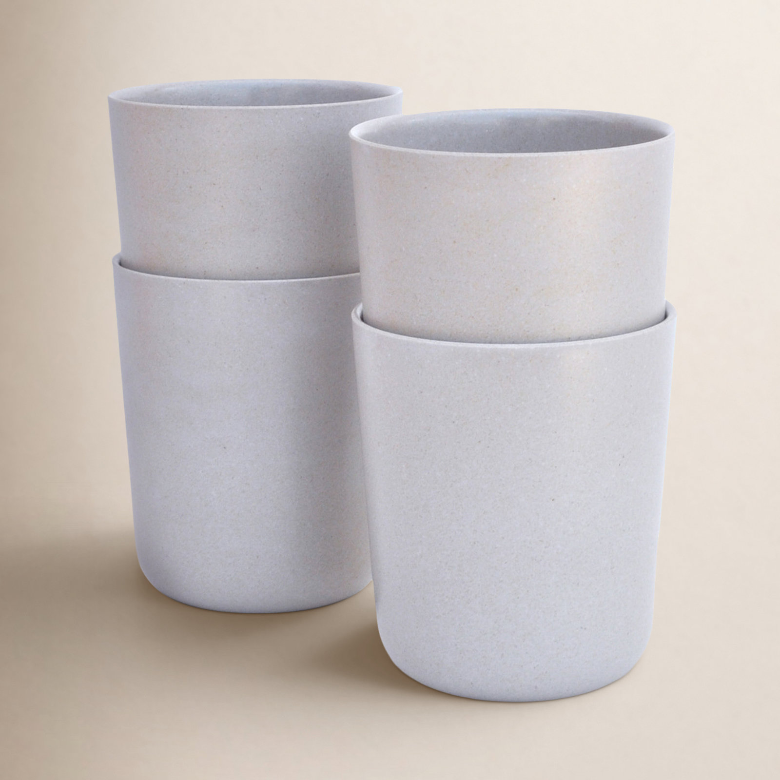 EKOBO Gusto Bamboo Medium Cup, Stone